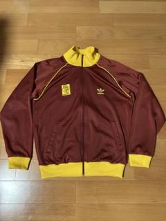 adidas　トラックジャケット　ワンポイント　切替　フェード　コットン　万国旗 19b8324263819b9e829b94d8e6b4a9