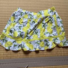 レモン柄 テニススカート Mサイズ