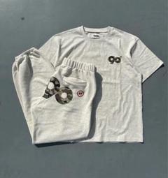 9090 logo tee xs Tシャツ 半袖 夏 韓国 y2k grey
