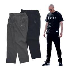 REVERSAL リバーサル グリッター柄 切替ストレッチ ロングパンツ 黒 Wide Trouser Black