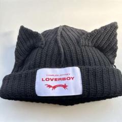 LOVERBOY ネコ耳ニット帽　正規品　フォーアイド購入 LOVERBOY ネコ耳ニット帽 正規品 フォーアイド購入 - メルカリ