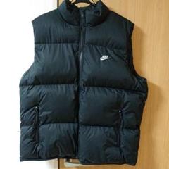 美品 NIKE ナイキ ダウン フェザー ベスト 中綿 ロゴ 黒 ブラック M 中古・古着通販】NIKE (ナイキ) ダウンベスト ブラック サイズ:M