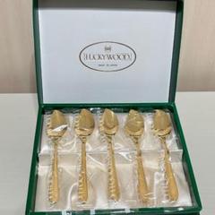LUCKYWOOD カトラリー２4本セット【金仕上】 楽天市場】ラッキーウッド ミルトア・金仕上 3本セット スプーン