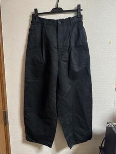 美品★yuni 綿麻バックゴムワイドパンツ