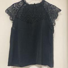 SHEIN 新品未使用　レースパネル　キャップスリーブ　ブラウス