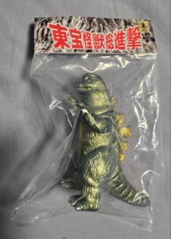 サンガッツ本舗　東宝怪獣総進撃 鈴木製作所 スズキンゴジ　緑色 サンガッツ本舗 ゴロザウルス 東宝 怪獣総進撃ソフビ フィギュア