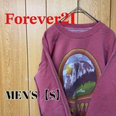 TS52【US輸入】Forever21　スウェット【メンズS】レッド系