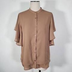 美品 swing by レディース ブラウス ベージュ 茶 無地 おしゃれ M