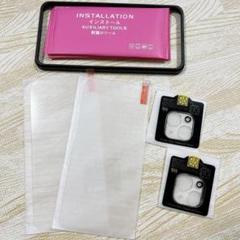 iPhone14 plus ガラスフィルム2枚，カメラフィルム2枚