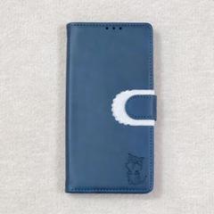 Galaxy S23 Ultra ケース手帳型 カバー ネイビー ブルー