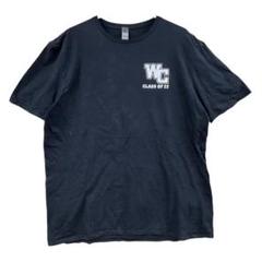 ギルダン　メンズTシャツ　XL　黒　アメリカ　カレッジT　プリント【4174】