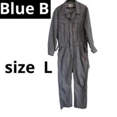 Blue Bヒッコリーストライプ オーバーオール 長袖作業着　ワークマン