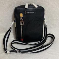 未使用✨️カステルバジャック　ショルダーバッグ　レザー　ブラック　エンボス 大人気☆カステルバジャック／黒／レザー／ショルダーバッグ