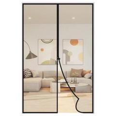 マグネット式網戸 玄関網戸 ドア用網戸 簡易網戸カーテン 100×220cm