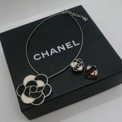 ヴィンテージ1998年製CHANELシャネルカメリアチョーカー&イヤリング