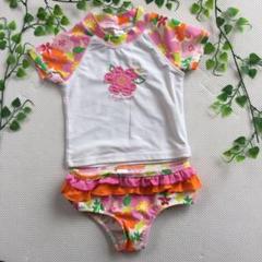 水着 ラッシュガード 女の子 花柄 size 18m
