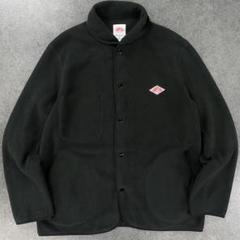 日本製 DANTON フリースジャケット 丸襟 ブラック 42 JD-8915