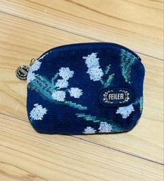 ⭐︎6867 良品　FEILER フェイラー　ミニバッグ　フロランスミュゲ　紺 ⭐︎6867 良品 FEILER フェイラー ミニバッグ フロランスミュゲ