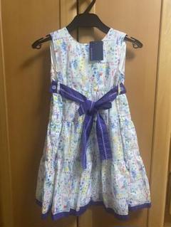 ANNA SUI miniアナスイミニ花柄ノースリーブワンピース 130cm