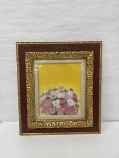 久保田済美　「小菊」　油彩　3号　元現会会員　絵画 久保田済美 「小菊」 油彩 3号 元現会会員 絵画 - メルカリ