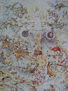 藤田嗣治、「Les Sept Trompettes」、希少画集の額装画 藤田嗣治、「Les Sept Trompettes」、希少画集の額装画 - メルカリ