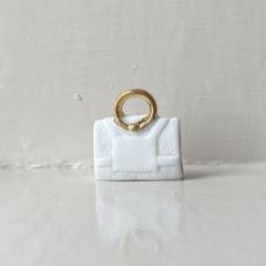 白いバッグ｜フランス製フェーブ