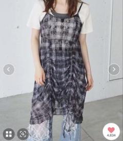 tiptop レースドロストミニキャミワンピース