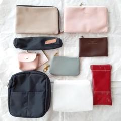 ポーチ　まとめ　セット　無印　MUJI　収納　ケース　小物　アクセサリー　財布