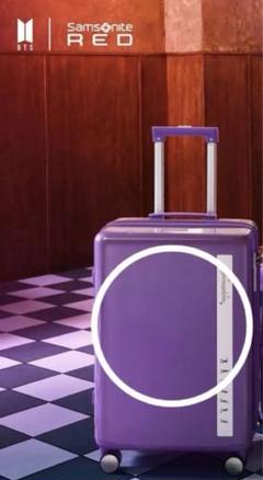 BTS Samsonite RED 紫 スーツケース ○印