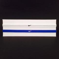 定番! nike ヘアバンド ホワイト ブルー 2本