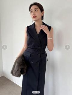 アニュアンス　ダブルブレストワンピース　NAVY S アニュアンス anuans ダブルブレストワンピース （NAVY