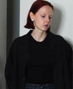 トップス front11201 Classic Dot Open Collar Shirt Classic Dot Open Collar Shirt / Black – FRONT 11201