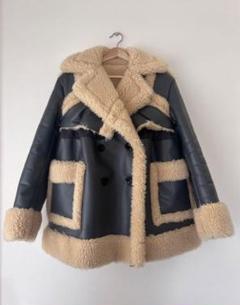 【再お値下げ】sacai ファー付き ウールコート 定価189,000円 再お値下げ】sacai ファー付き ウールコート 定価189,