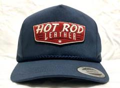 大人気定番商品 HOTRODLEATHER トラッカーキャップ 山田蓮 ネイビー新品fartco 帽子