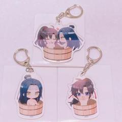 魔道祖師 風呂桶 アクリルキーホルダー　セット 魔道祖師 マルイ ポップアップストア 風呂桶 アクリル