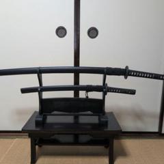 模造刀　 大太刀　小太刀　黒色柄 模造刀 大太刀 小太刀 黒色柄 - メルカリ