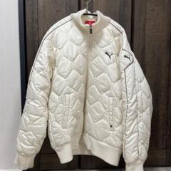 PUMA キルティングジャケット アイボリー