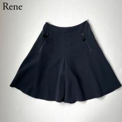ルネ rene ハーフパンツ キュロットパンツ ネイビー S〜М