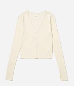 新品タグ付き　BIO TOP コットン長袖　カーディガン BIOTOP(ビオトープ) / 【yo BIOTOP】V silk cotton lib short