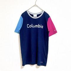 コロンビア　Tシャツ　L ネイビー　OMNI-WICK カラーブロック