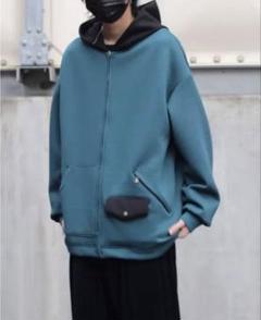 美品⭐︎クルニジップパーカーグリーンM