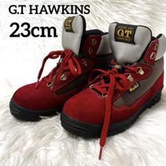 【人気☆Hawkins】赤　ベージュ トレッキングシューズ　サイズ24.5 HAWKINS - 【新入荷】『Hawkins/ホーキンス』トレッキング