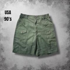 80-90s USA 希少 ボーイスカウト ツイルカーゴショーツ ハーフパンツ