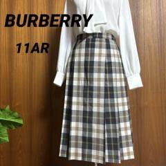 BURBERRY サマーウール チェック プリーツスカート ヴィンテージ