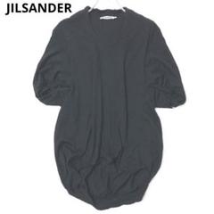 〓JIL SANDER〓 グレージュVネック リボンOPENアームWOOLニット OLD&VINTAGE] JIL SANDER カシミヤシルクVネックニット – dim at