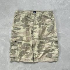 00s OLD GAP 迷彩バギーショーツ カーゴ cityboy古着 カモフラ