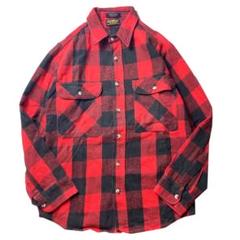 ド*ー様 60s 70s OSH KOSH ネルシャツ　ヘビネル 好配色 70s OSHKOSH B'GOSH チェック ヘビーネルシャツ