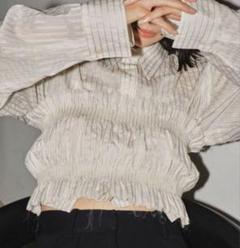 【美品】TODAYFUL Stripe Gather Bustier TODAYFUL（トゥデイフル）の「TODAYFUL Stripe Gather Bustier