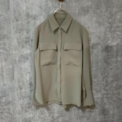 【美品】(XS) SEADRAKE 長袖シャツ トップス カーキ レディース
