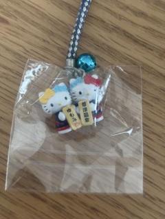 ご当地キティ♡群馬限定♡キティちゃん根付け2種セット♡ ハローキティ - ご当地キティ 群馬限定 花豆(白)ハローキティ